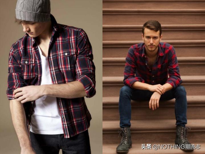 格纹衬衫新手入门,工装格纹衬衣