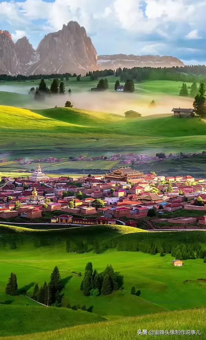 清新养眼青山绿水风景桌面壁纸,壁纸图片蓝天白云青山绿水