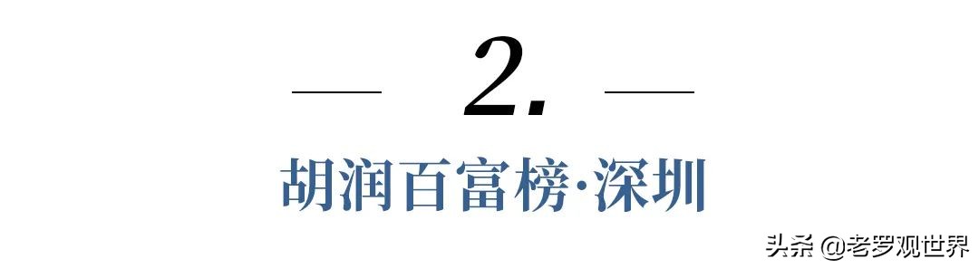 深圳最有钱隐形富豪是谁,2021深圳顶级富豪排行榜