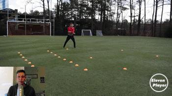 足球整体快速反击战术训练,足球训练变向训练教案