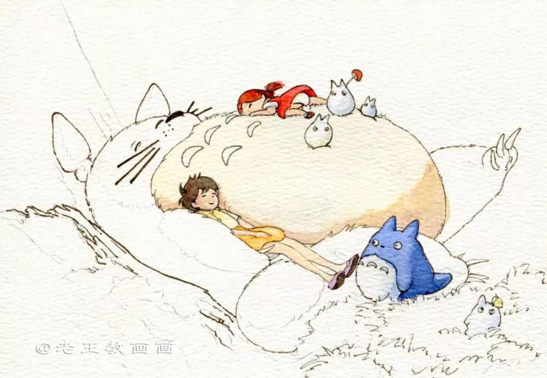 龙猫宫崎骏参考真实龙猫吗,宫崎骏龙猫画画作品