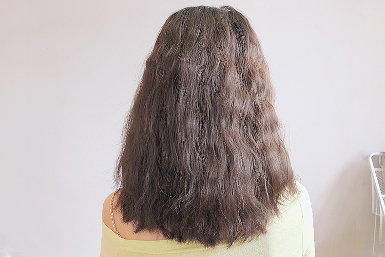 泡面头卷发棒发型,lena蛋卷头卷发棒教程