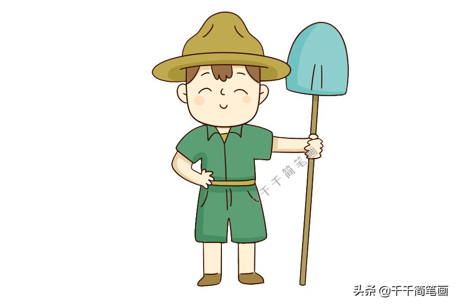 简笔画职业人物医生,各职业q版人物简笔画