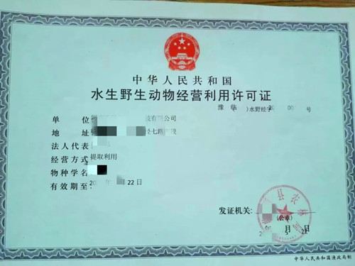 龟鳖养殖经营许可证,龟鳖养殖手续