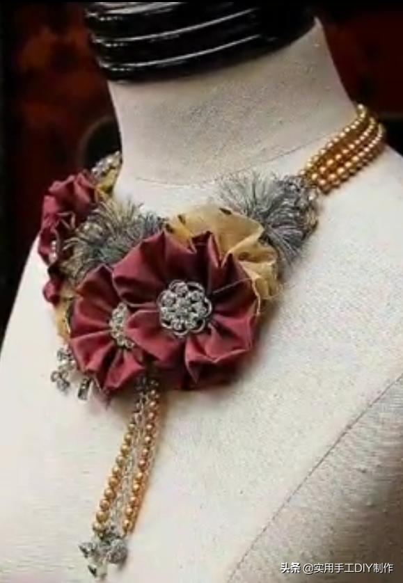 颈饰diy教程,漂亮的颈部装饰品