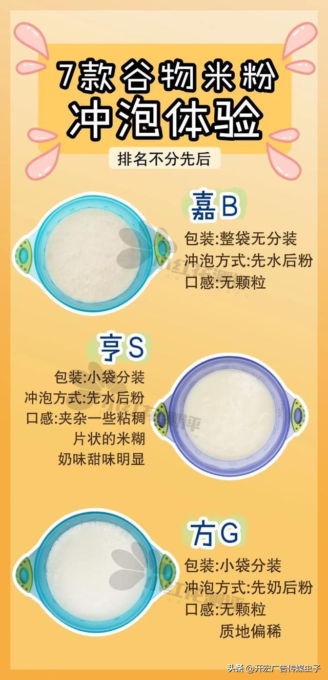 7月龄宝宝米粉测评,六月龄宝宝米粉测评