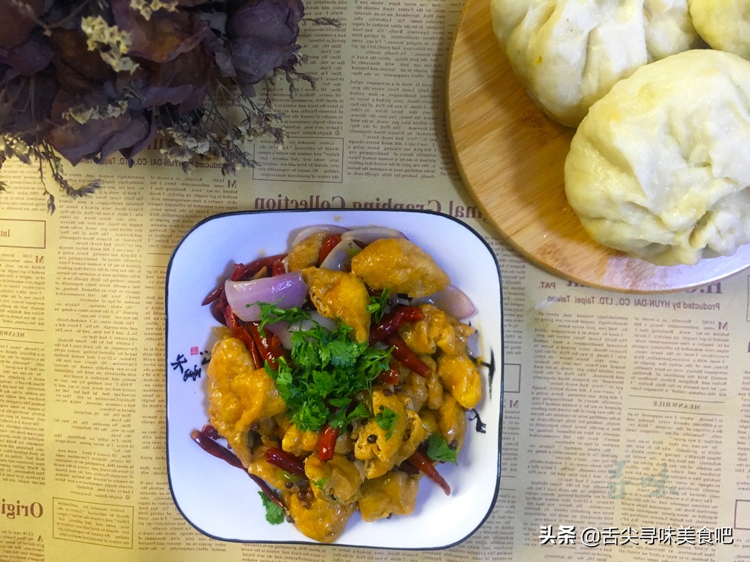 豆泡做火锅,老式豆泡做法