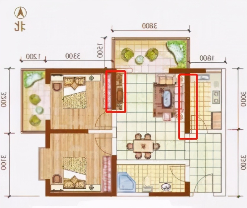 140平方米户型做什么电视墙好看,电视墙与入户门斜对面户型设计