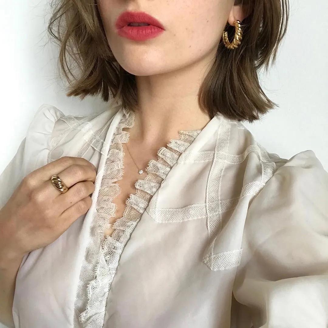 camille秋冬穿搭,法兰西玫瑰衬衫穿搭