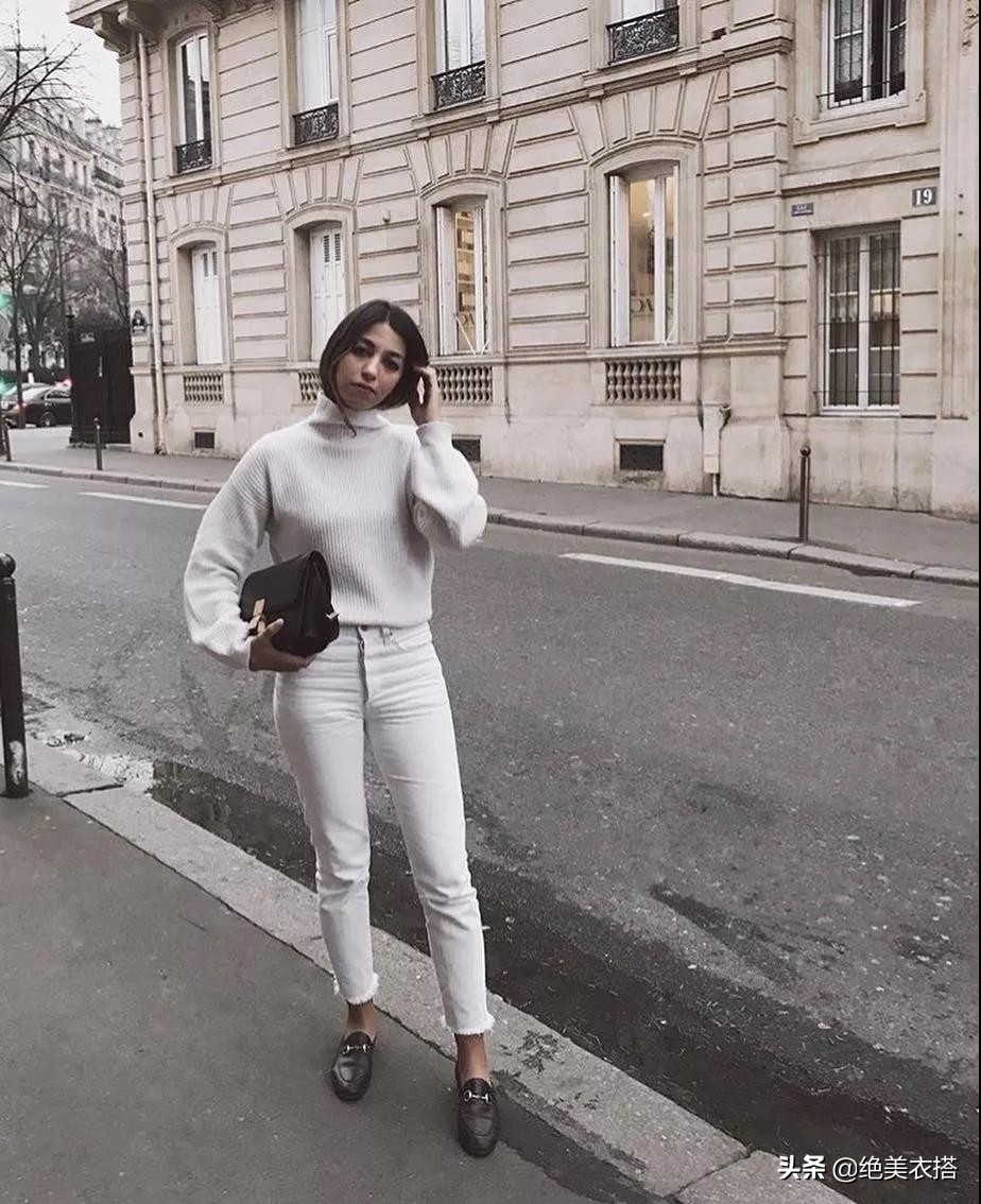 秋冬小黑裤子穿搭小个子,秋冬高级感穿搭裤子直筒裤