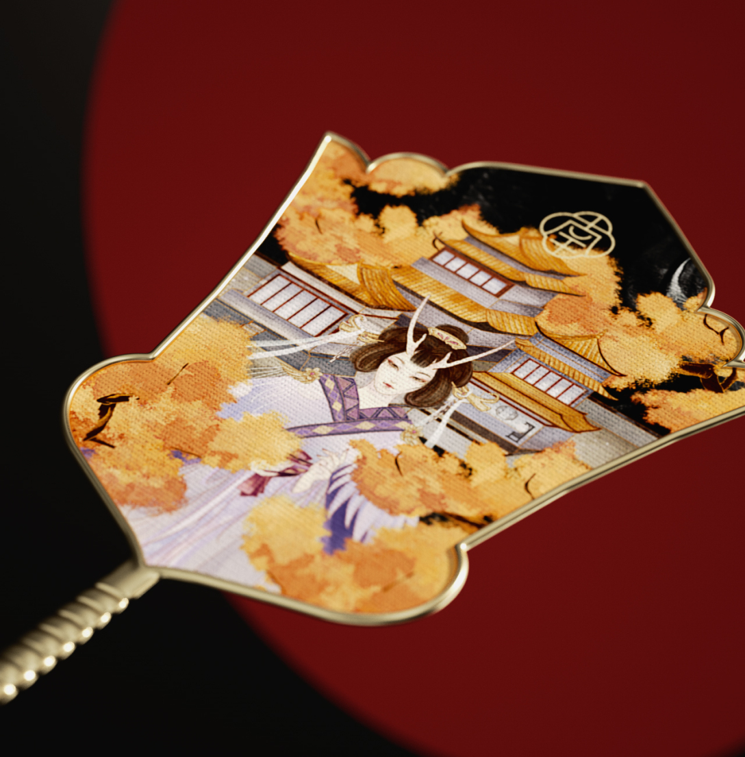 美妆品牌设计效果图,国潮美妆形象设计