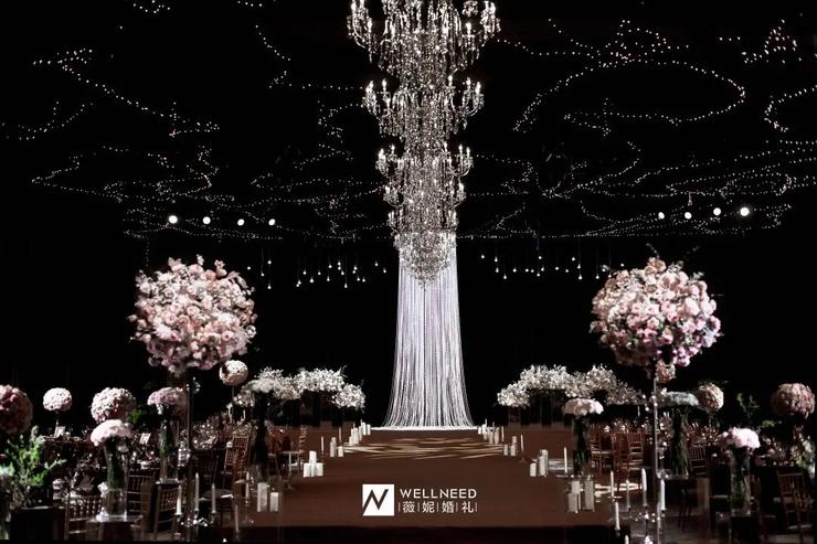 盐城扬帆星空主题婚礼,一场蓝色的梦幻星空主题婚礼