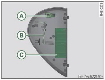 奥迪a4大灯保险丝在哪个位置,奥迪a6远光灯保险丝位置示意图