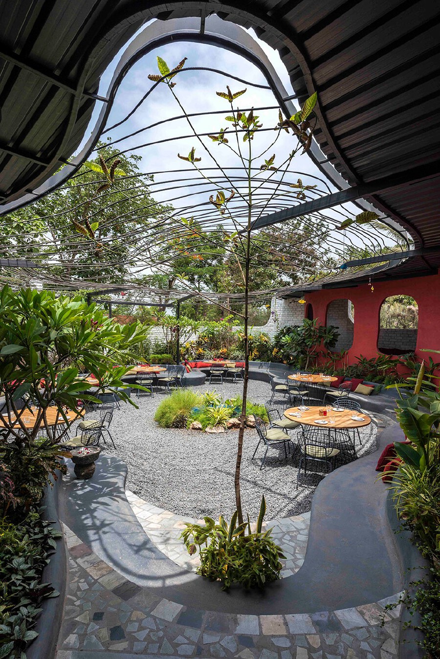 小资情调的花园餐厅,花园餐厅很美