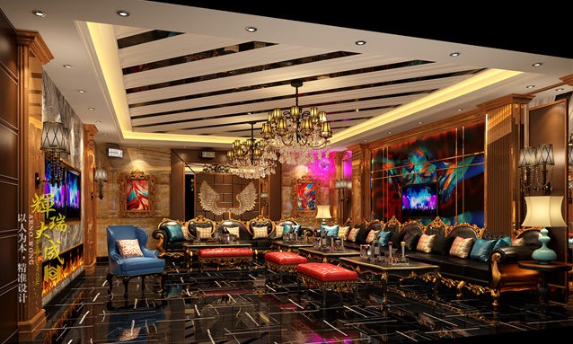 藏西ktv,辉瑞大成娱乐空间ktv设计