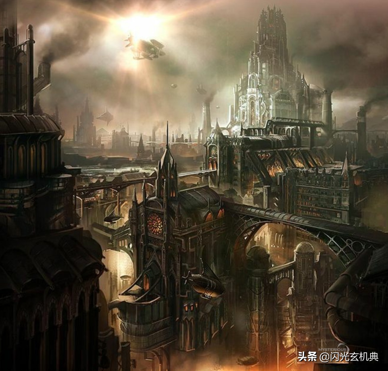 科幻场景原画作品集,科幻幻想绘画震撼的