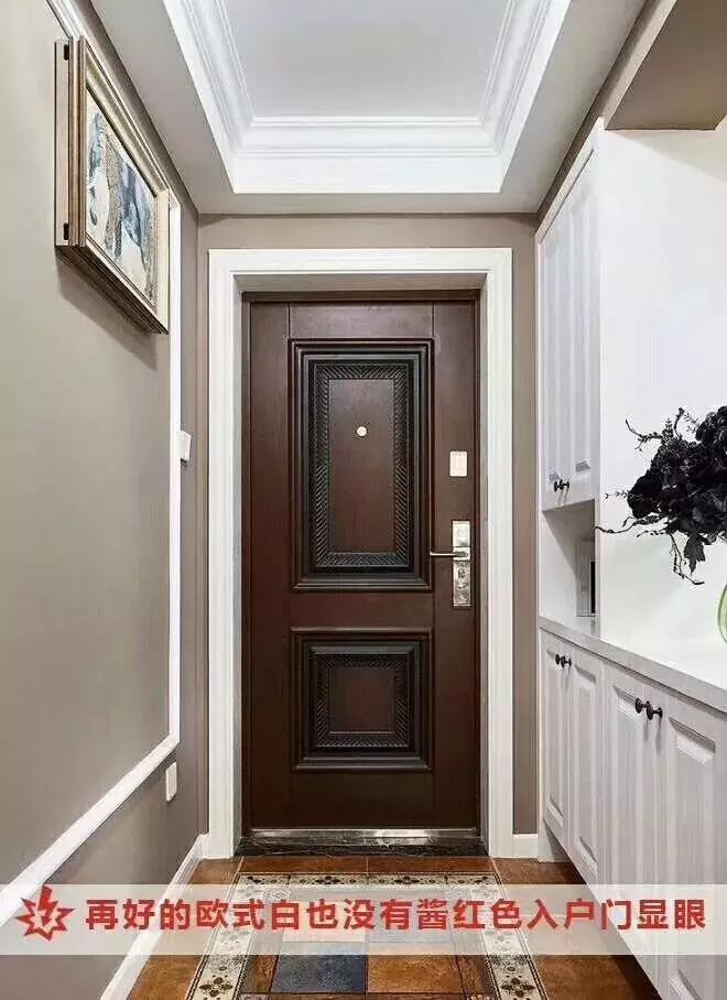 福熙钢包木双色防盗门让家装更协调,当代装修新选择……