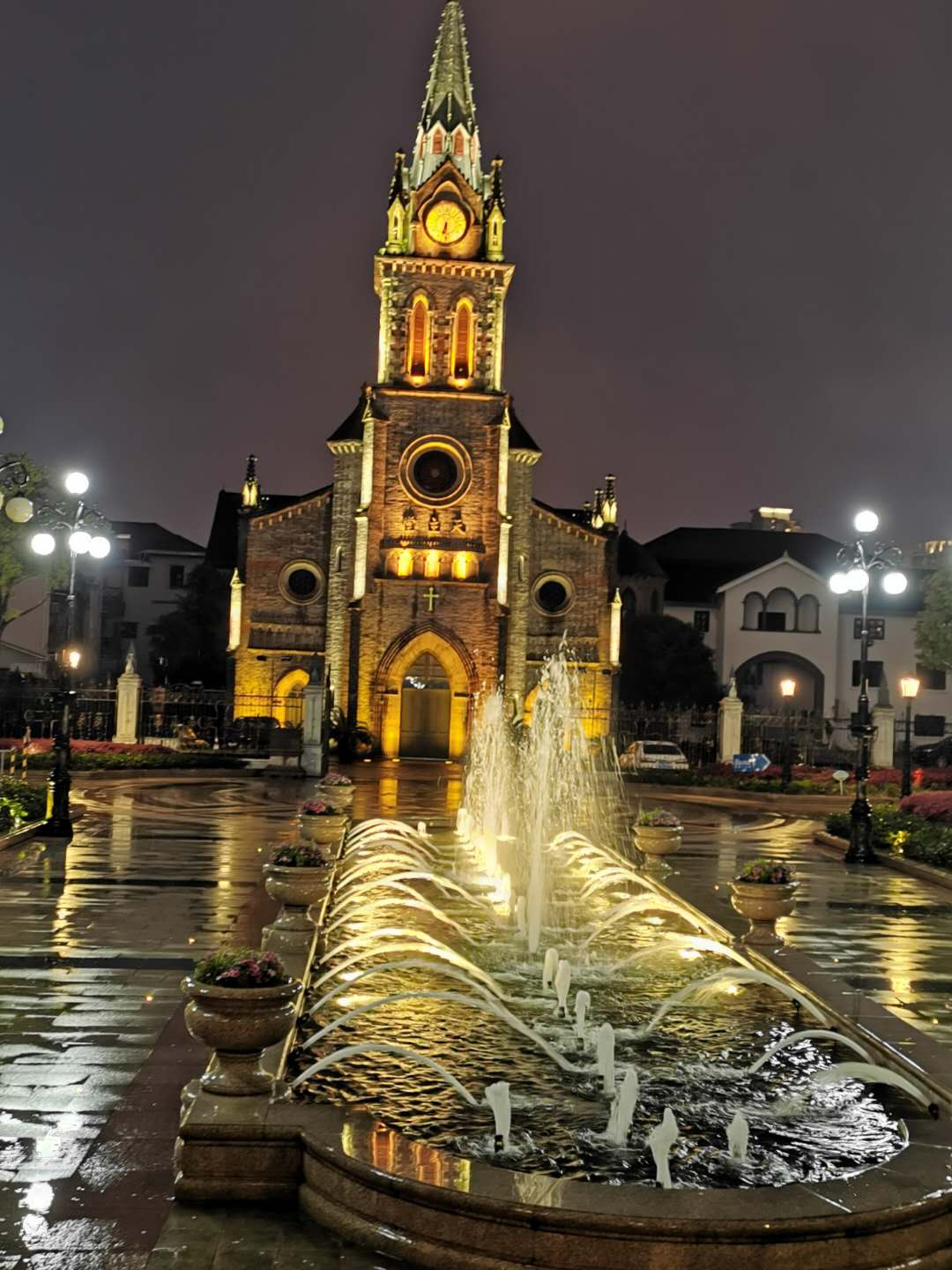 夜幕下的上海外滩,宁波老外滩景色