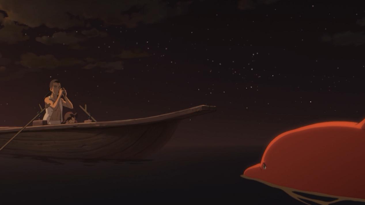 大鱼海棠动漫治愈系片段,一部感人催泪的动漫电影大鱼海棠