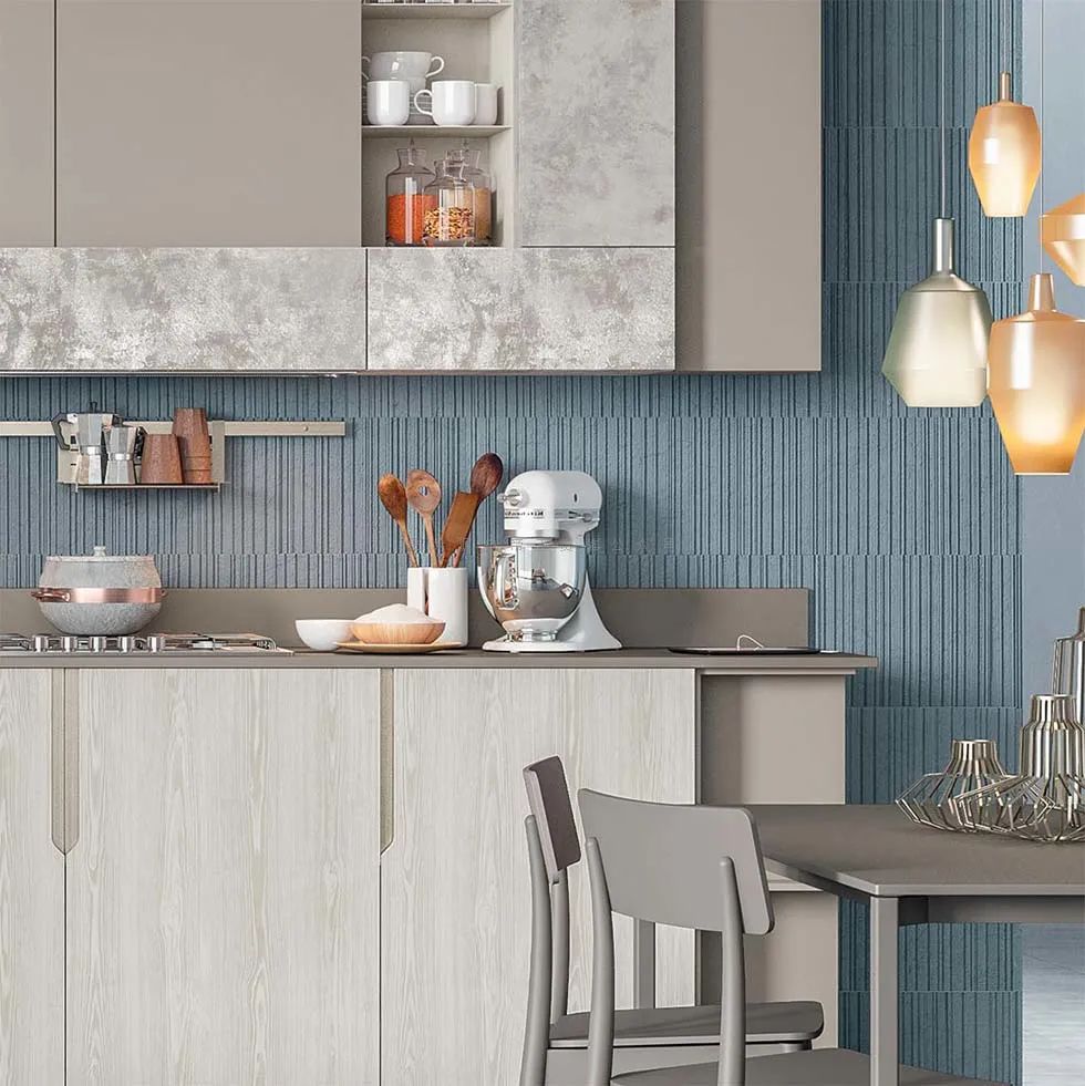 橱柜厨边柜电视柜一体,现代风格厨房橱柜一体柜