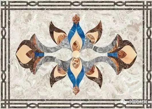 卫生间花洒水刀拼花效果图,高清水刀拼花图片