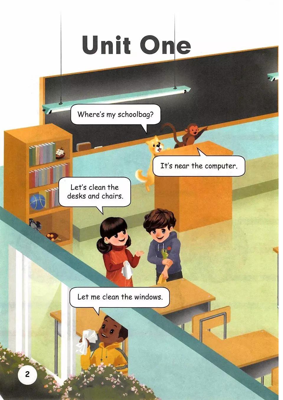 人教版pep英语上册电子课本,四年级英语下册unit3电子课本