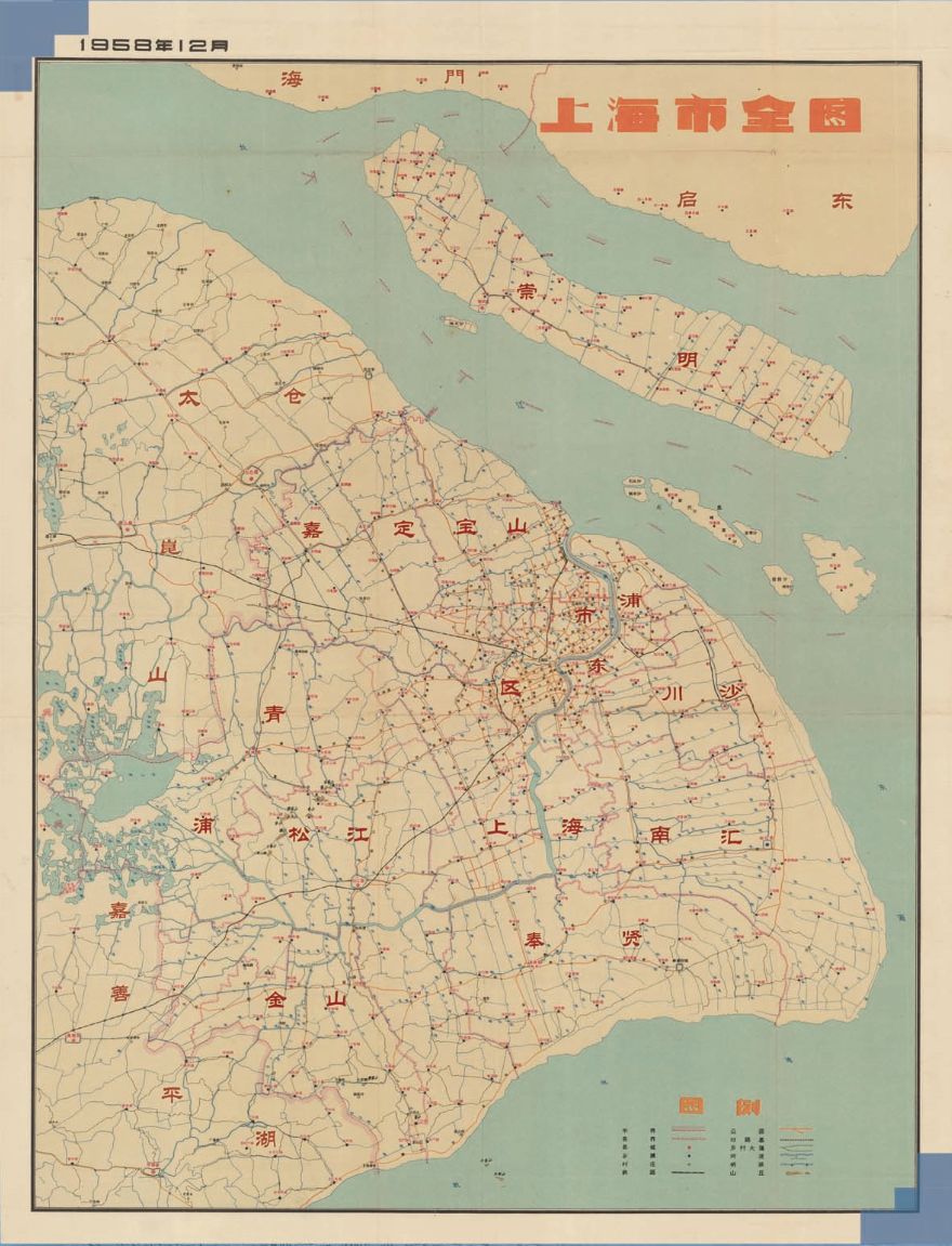 上海历史行政区划变迁,地图文化之旅