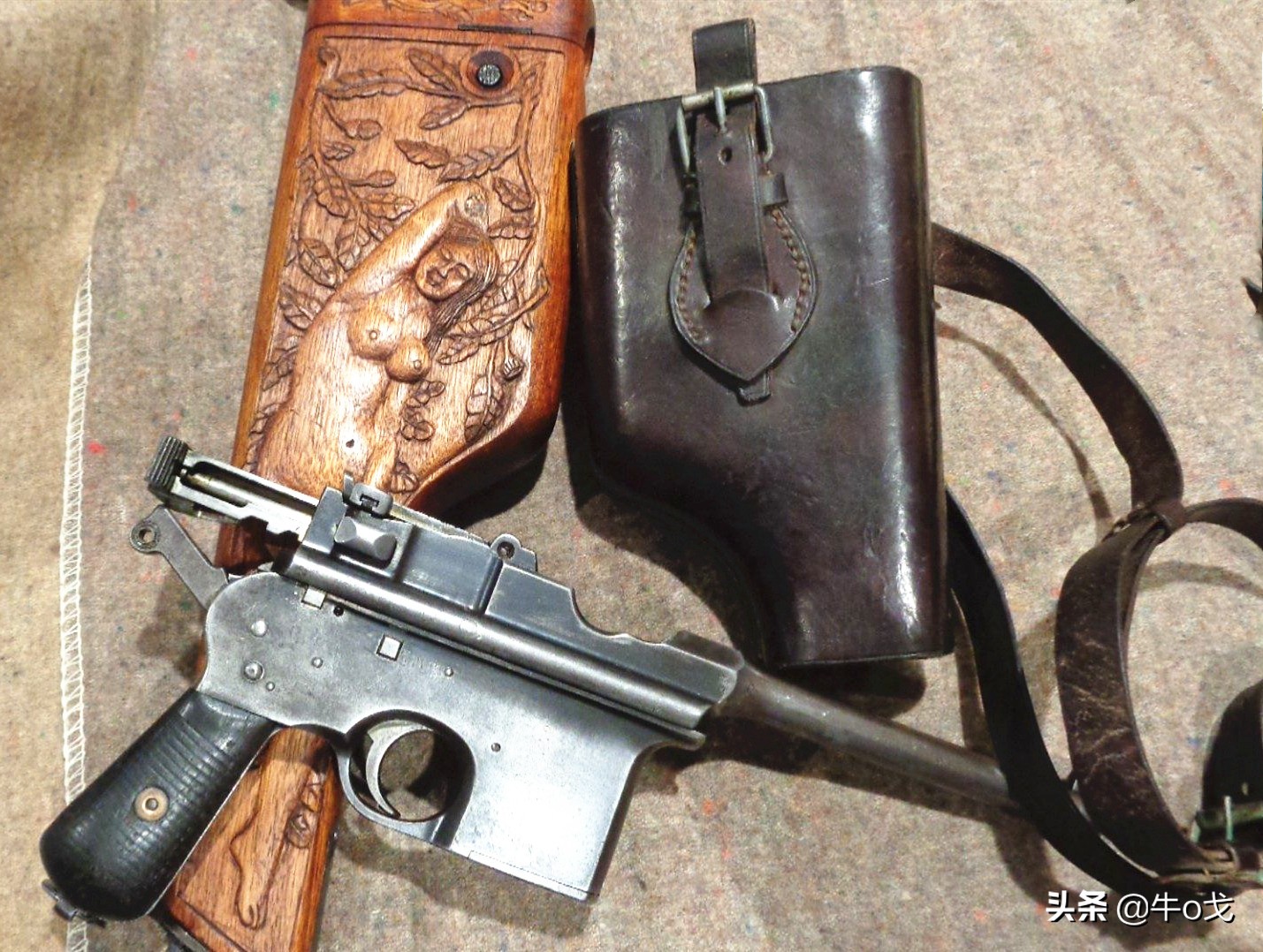 驳壳枪枪托是什么材质,驳壳枪木质套和皮套的区别