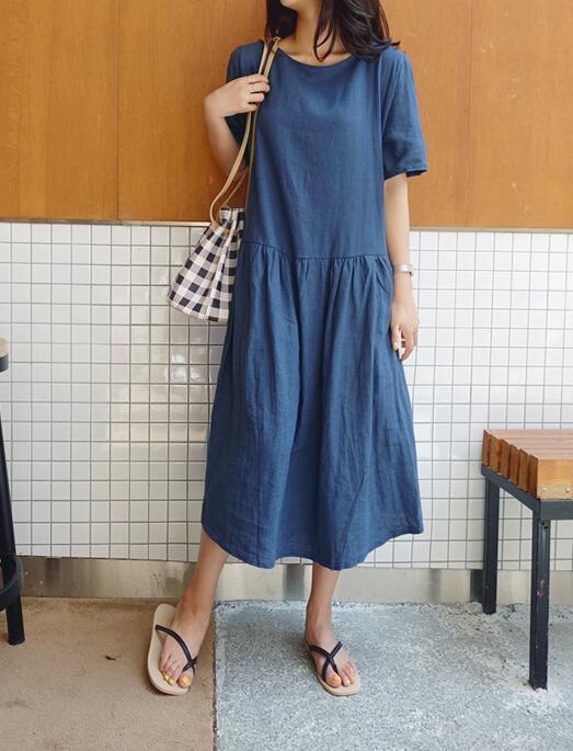 棉麻连衣裙什么颜色好看显肤色森系风格女生衣橱分享