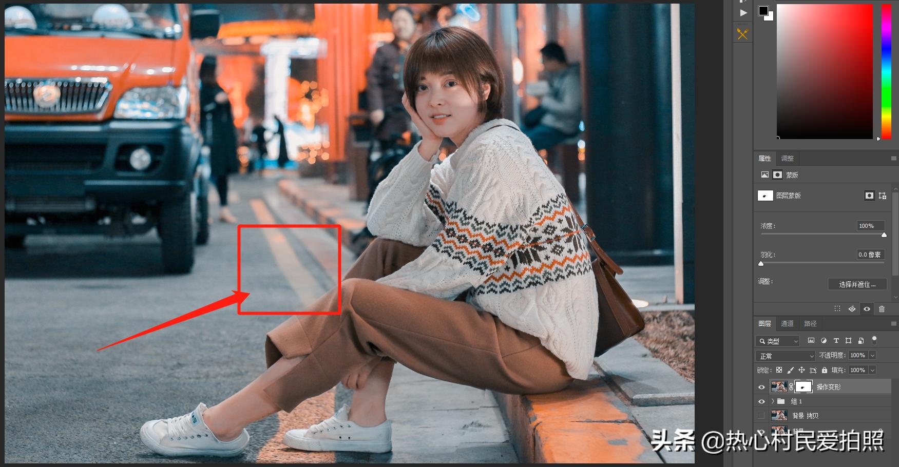 ps变形工具怎么修裙摆,教程ps小技巧打造线条艺术