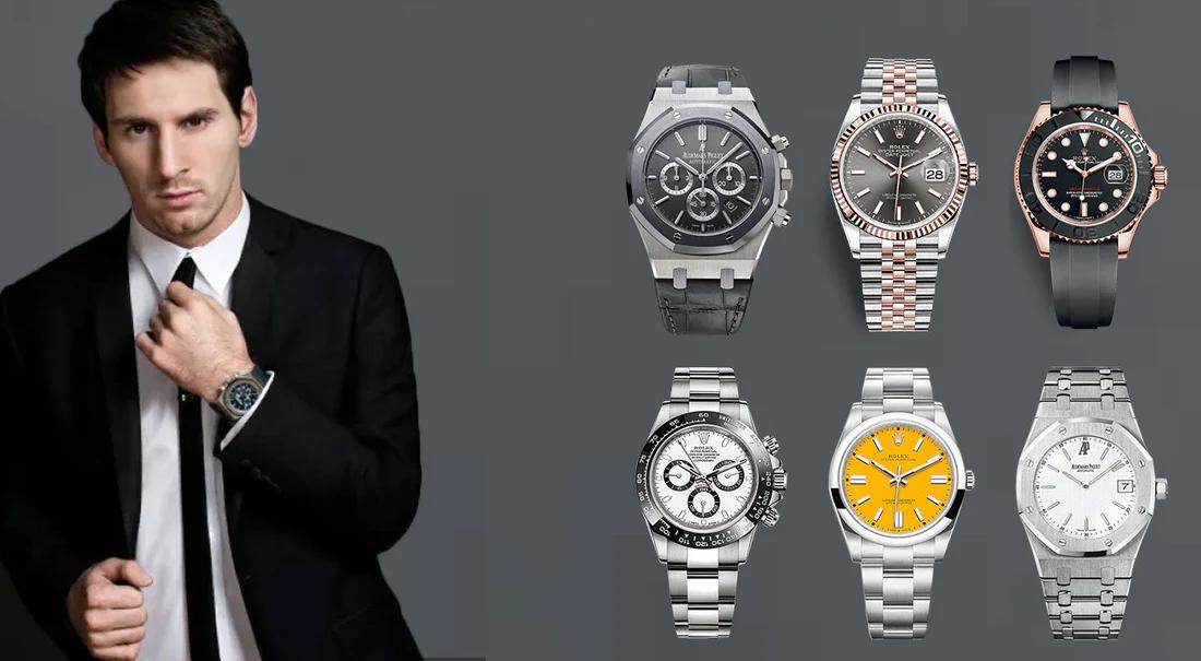 百达翡丽万年历视频,梅西戴的表