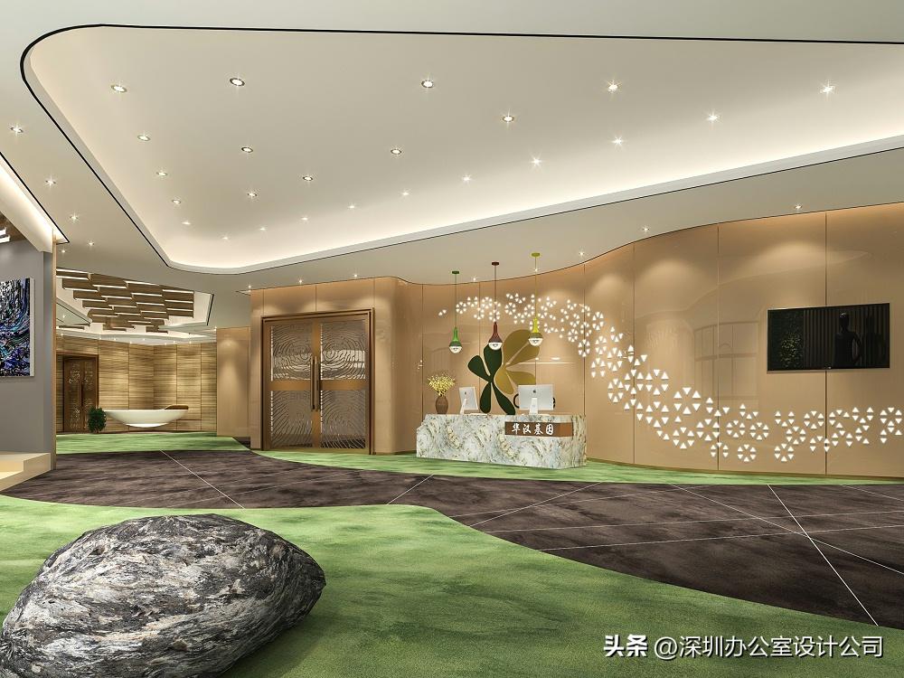 深圳福田办公空间装修设计公司|华汉基因装饰效果图