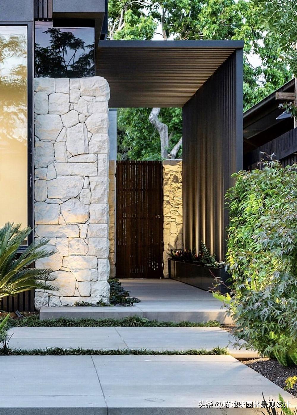 别墅庭院大门入口设计效果图,别墅庭院花园效果图大全集