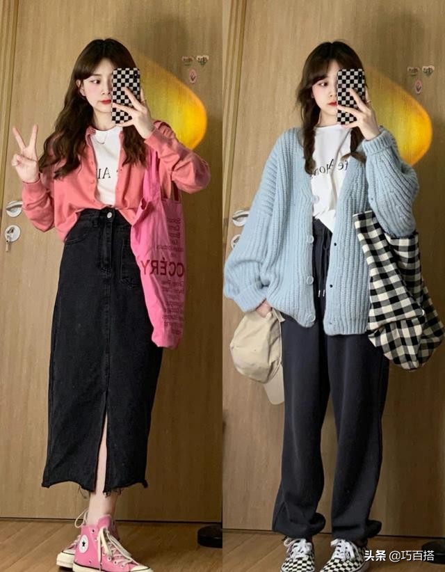 白t恤衫配什么类型的黑裤子好看,大版白t恤怎么搭配时尚感