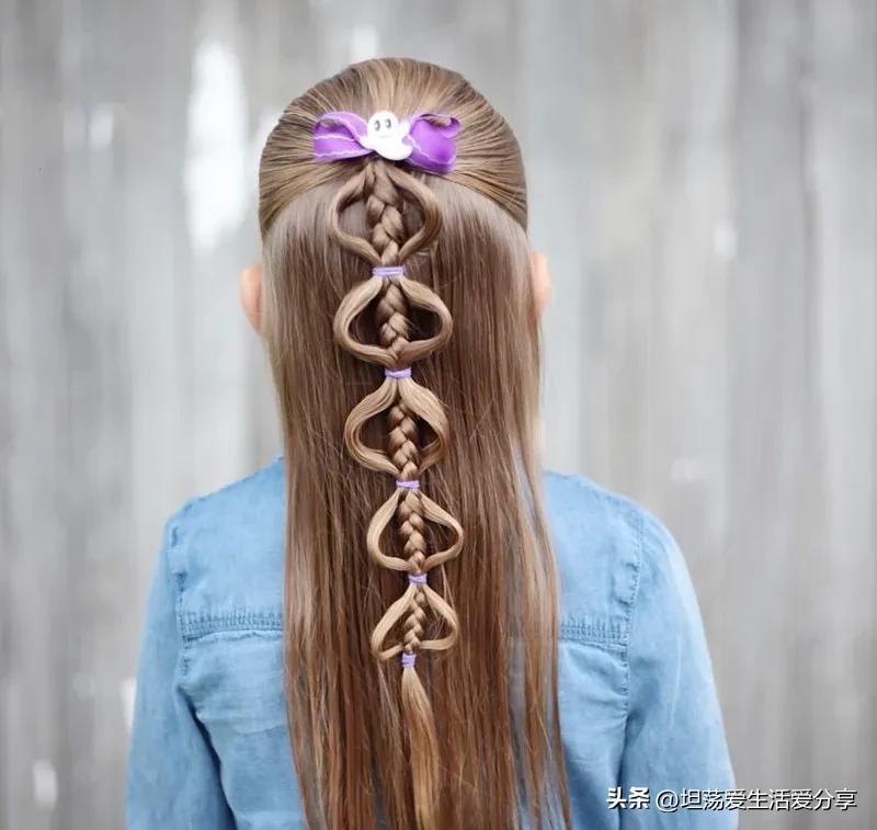 简易又日常的儿童编发,仙气十足的简单编发儿童女