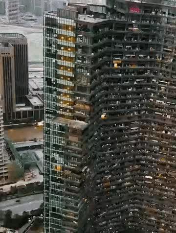 杭州最大的网红公寓夜景,杭州最大的主播公寓