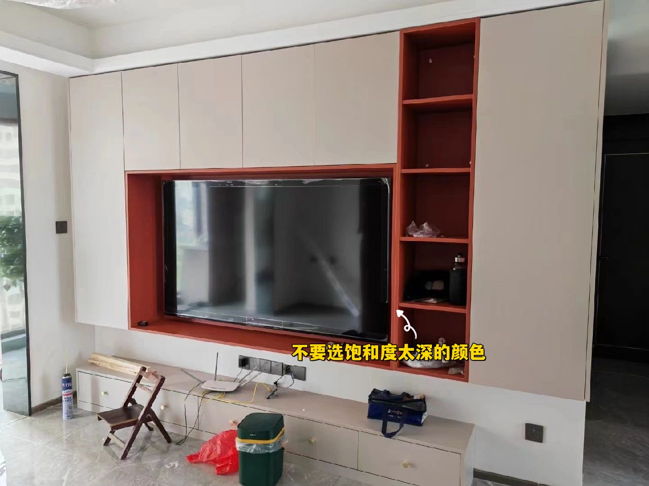 客厅墙壁电视柜效果图大全,客厅满墙电视柜布局设计