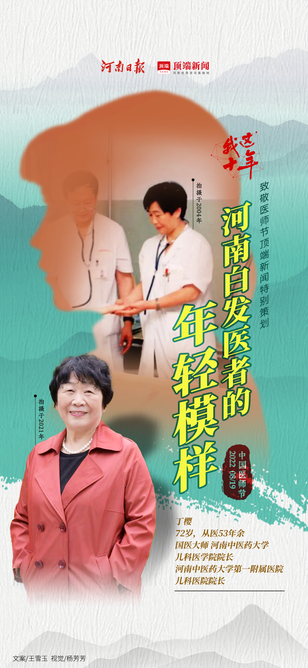 年轻白发医生背影,白发医者