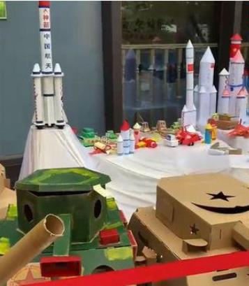 国庆飞机立体手工作品幼儿园,国庆飞机的手工作品幼儿园