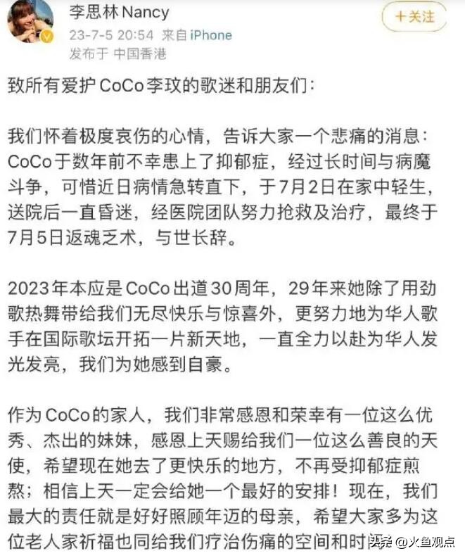 李玟因为被了解是幸福的,李玟笑容背后藏着无奈与心酸