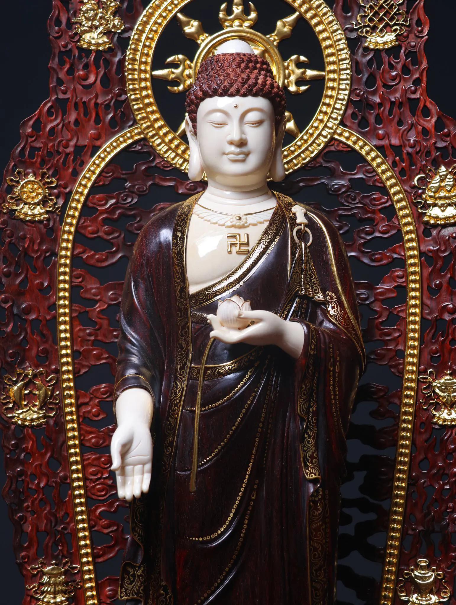 西方三圣接引真实案例,西方三圣挂画