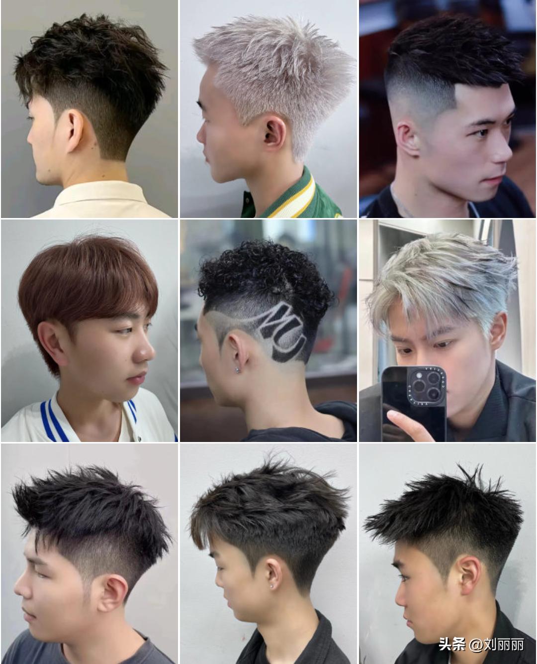 新潮发型三七背头,新潮发型图片大全