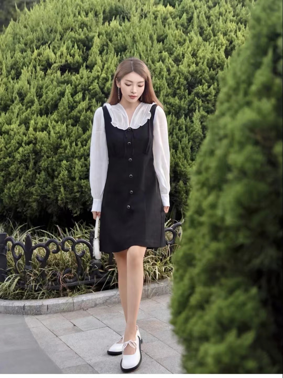 韩剧千金穿搭连衣裙,韩剧财阀千金穿搭黑色连衣裙