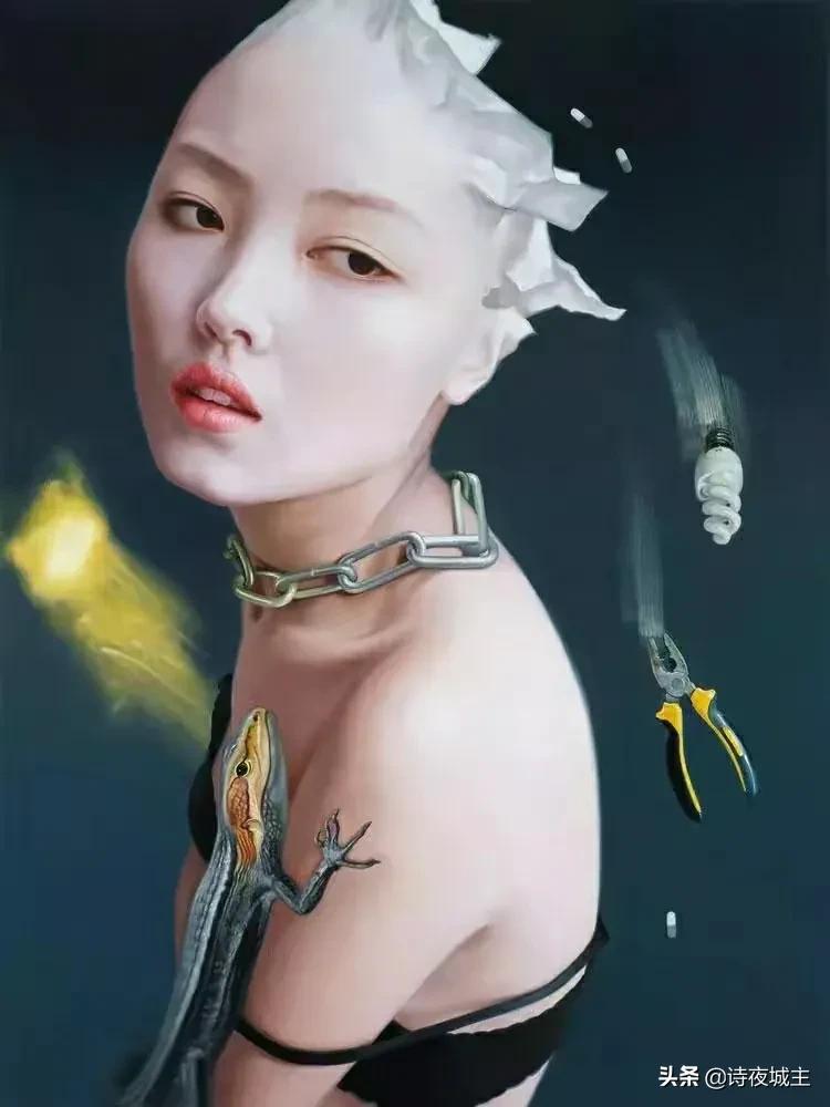 何红蓓人物油画作品欣赏,画家何红舟油画作品