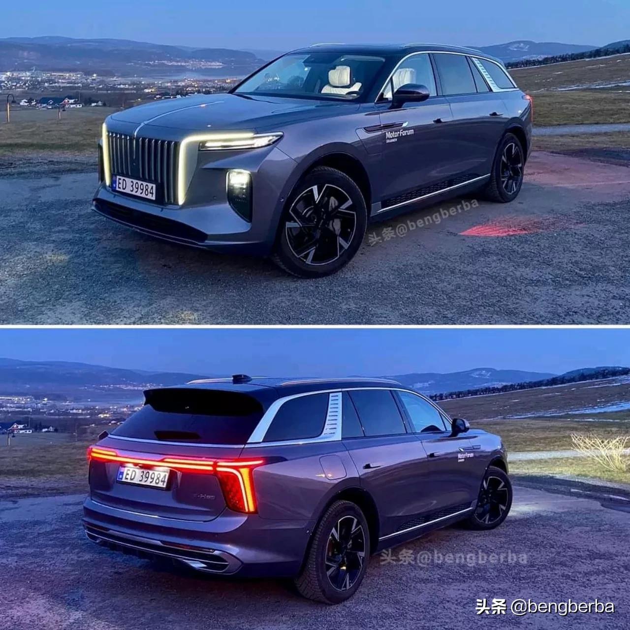 2022新款红旗e-hs9燃油版五座,红旗hs9出口多少钱