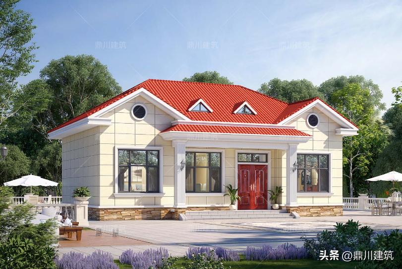 农村简约大气的建房,经济实惠的自建房实景图