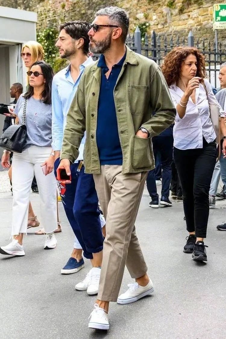 能把卡其色裤穿好的男人，都是穿搭小天才，太受欢迎了！