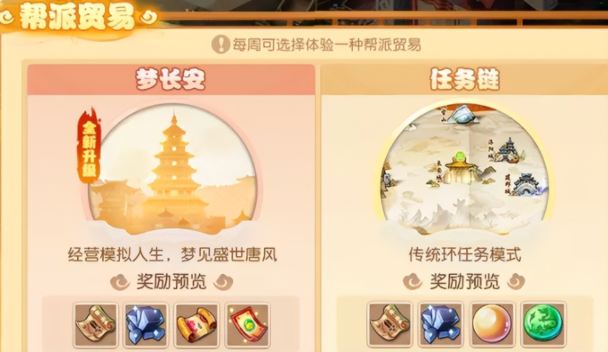 新版帮派贸易梦长安高分攻略,现在版本梦长安好还是帮派贸易好