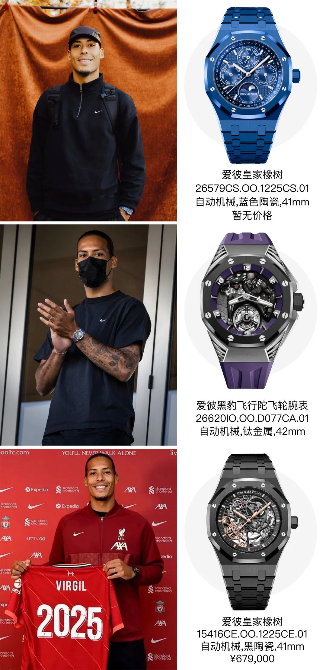 足球运动员戴什么表,足坛颜值top