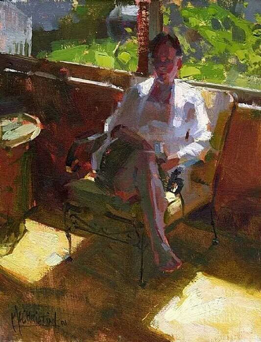 美国画家delbertgish油画作品欣赏,美国现代印象派女画家